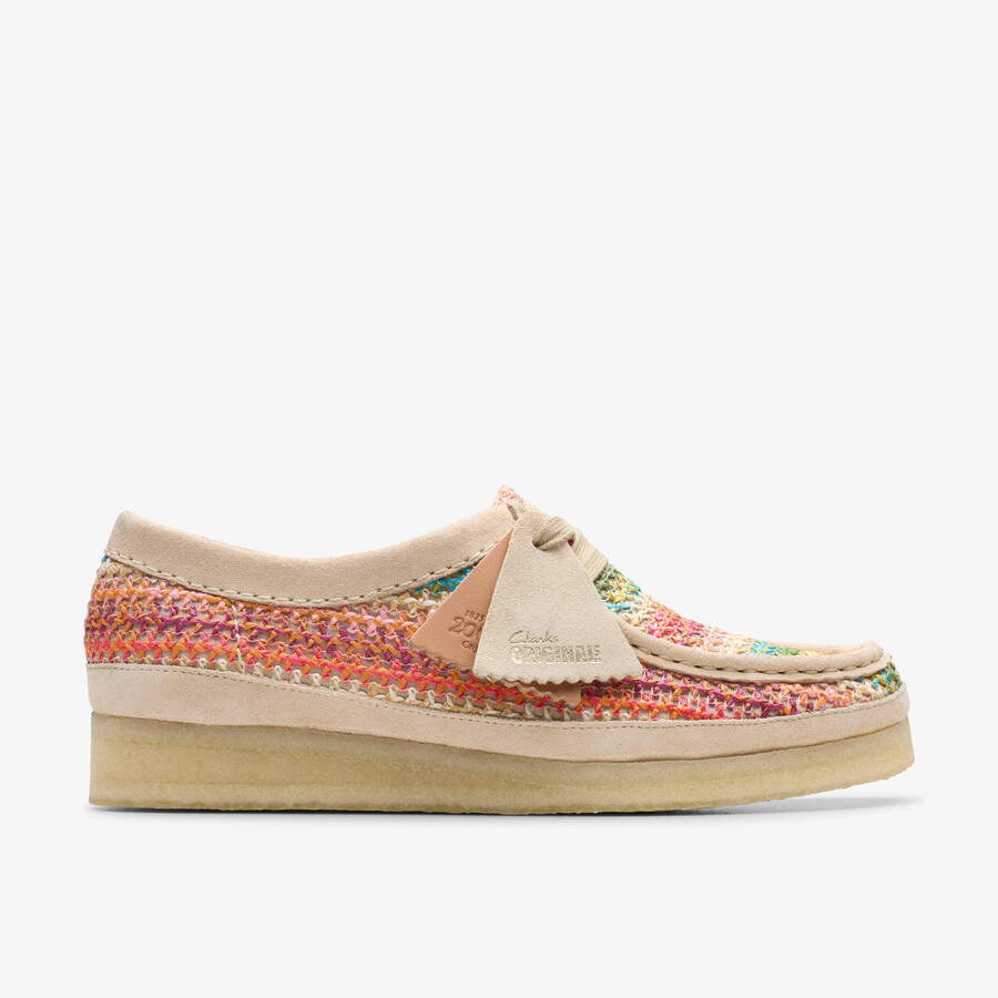 wallabee - veelkleurige raffia